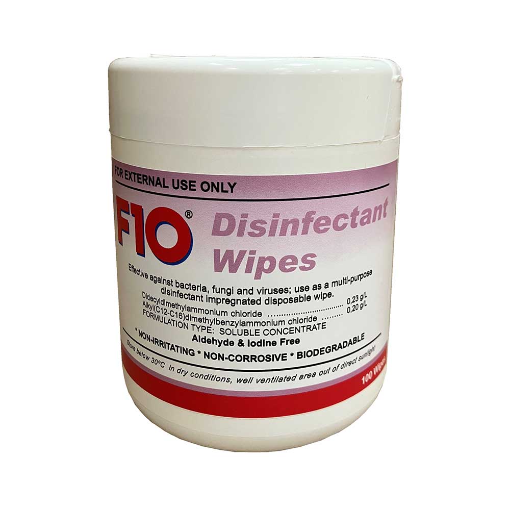 F10 Disinfectant Wipes (x100)
