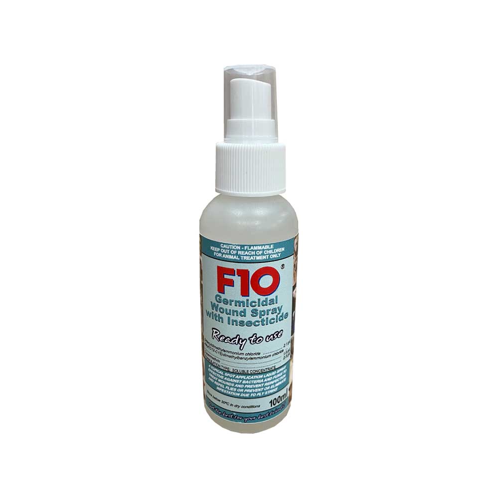 F10 Germicidal Wound Spray with Insecticide 100mL