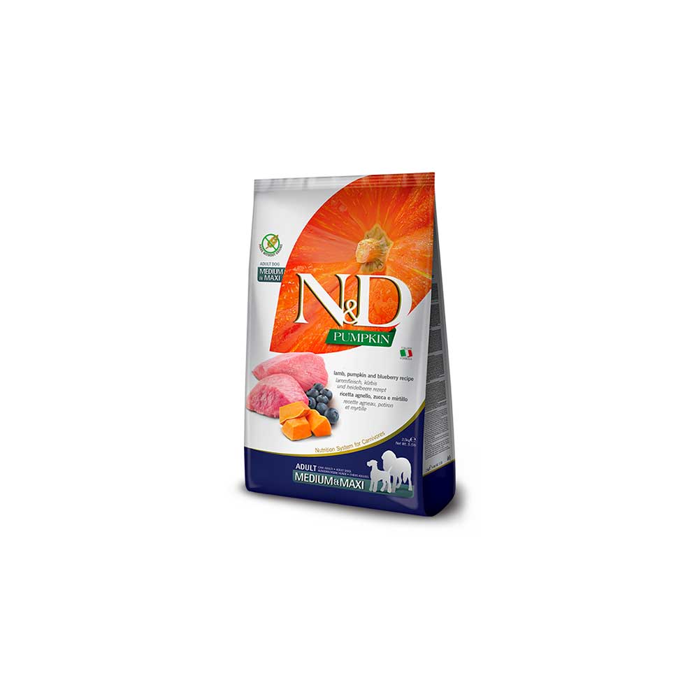 N&D Pumpkin Dog Lamb/Blueberry Medium&Maxi 2.5kg
