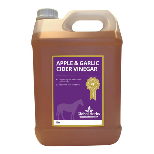 Global Herbs Apple Garlic Cider Vinegar Equine 5Liter