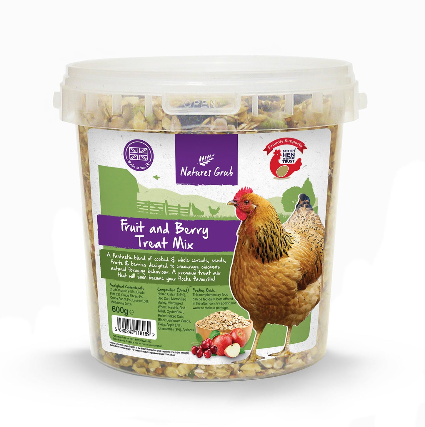 Nature's Grub Fruit & Berry Treat Mix 600g