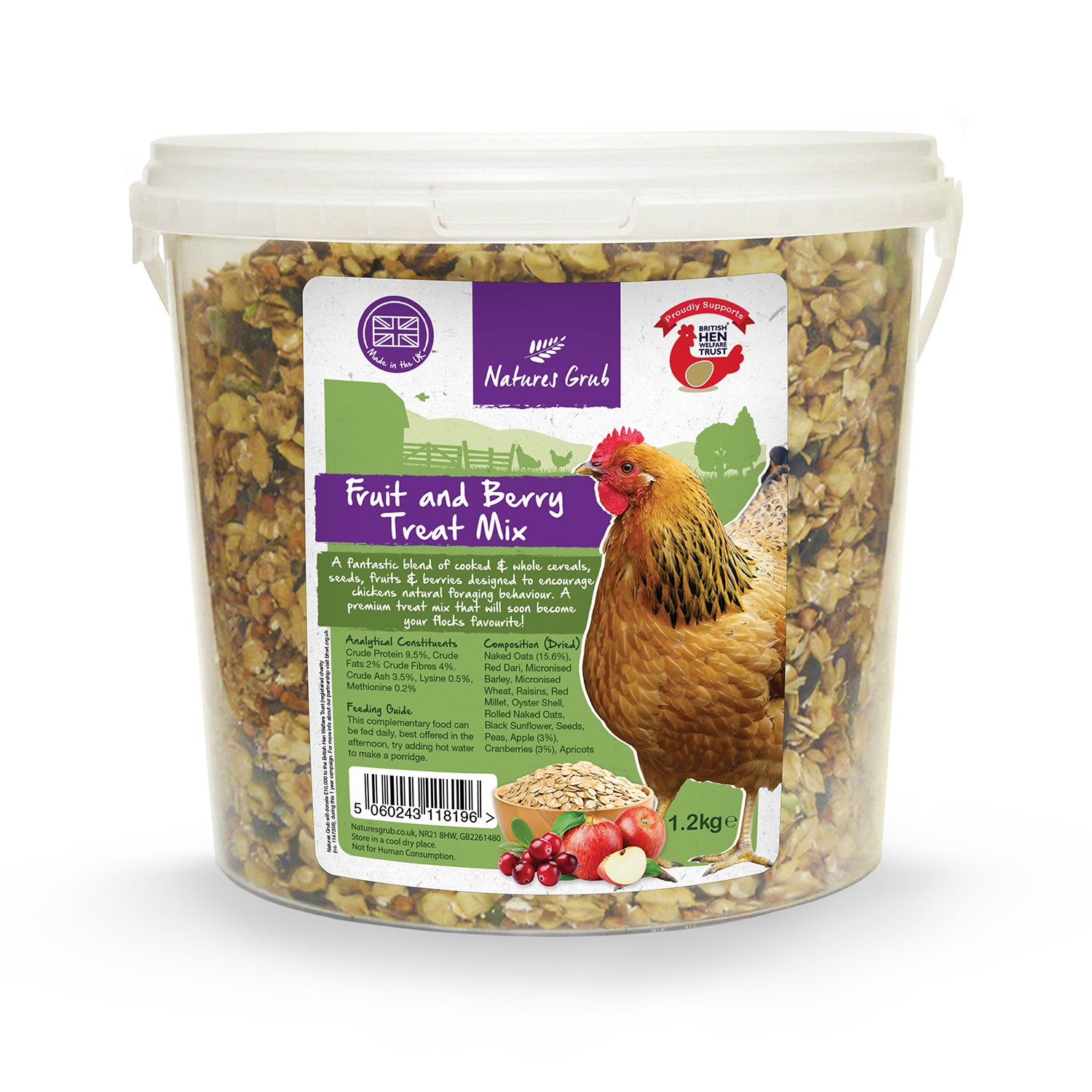 Nature's Grub Fruit & Berry Treat Mix 1.2 Kg