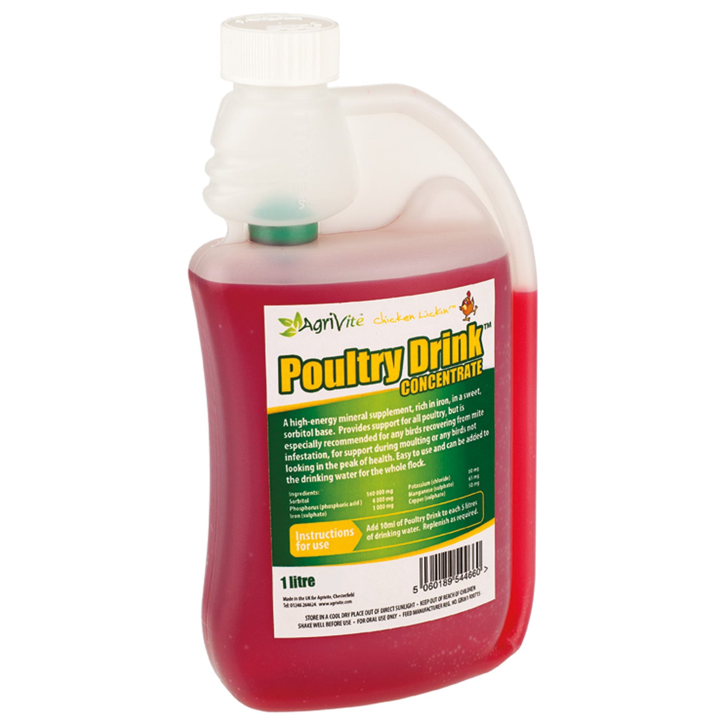 AgriVite Chicken Lickin' Poultry Drink Concentrate 1 Liter