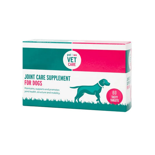 Box of PDSA Vet Care Joint Care Supplement for dogs on a white background