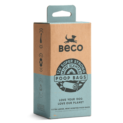 Beco Large Dog Poop Bags Mint Scented 60/120/270 Pack